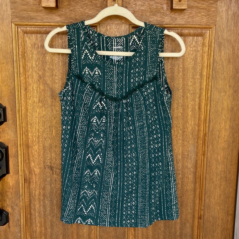 Sonoma | Dark Green Sleeveless Top, small